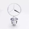 44mm 3D Metal Blue Chrome Star Bonnet Hood Logo Emblem Badge for Mercedes Benz W205 W204 AMG GLC CLA Interior Moulding LBMSLK NT2