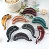 Frosted Banana Ponytail Clip Solid Color Hair Clip Women Hair Styling Clip Accessories Ponytail Barrettes Hair Claws Hairpins