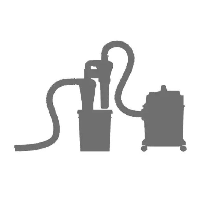 Double Filtration Cyclone Dust Collector 50mm/2'' DIY Turbocharged Woodworking Filter Industrial Separator Collector Canister