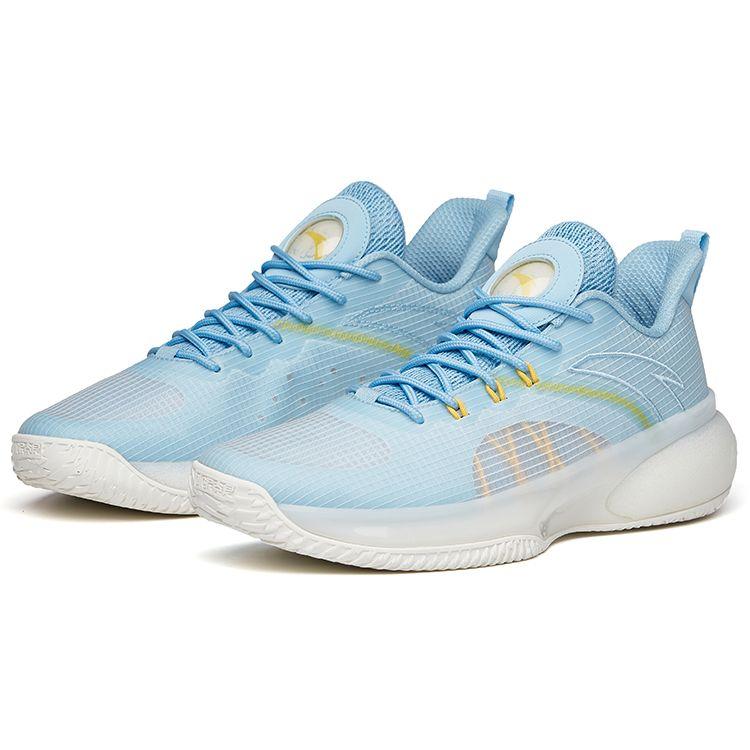 Anta Cement Nemesis Lightweight Bubble Series Low-Top Basketball Shoes Men Sneakers Waterfall-Blue 112121606S-9