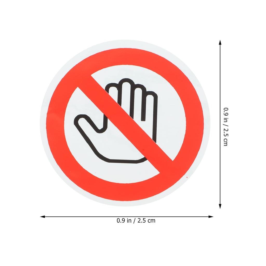 Sewrroro этикетка предупреждающая виниловая наклейка отклеивающаяся наклейка маленькая табличка не трогать автомобиль наклейка наклейка опасность, не трогать наклейка стоп клейкая виниловая наклейка