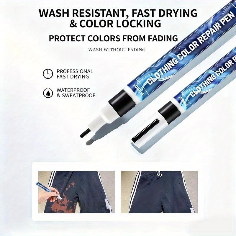 IFUBO Fabric Repair Pen | No-Fade Permanent Ink | Instant Fix for Clothes Jeans Suits | Multi-Color DIY Marker