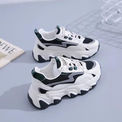 Весна Осень Женская Обувь Сетчатая Дышащая Высококачественная Обувь Папы для Женщин Эстетичная Удобная и Элегантная Повседневная Обувь