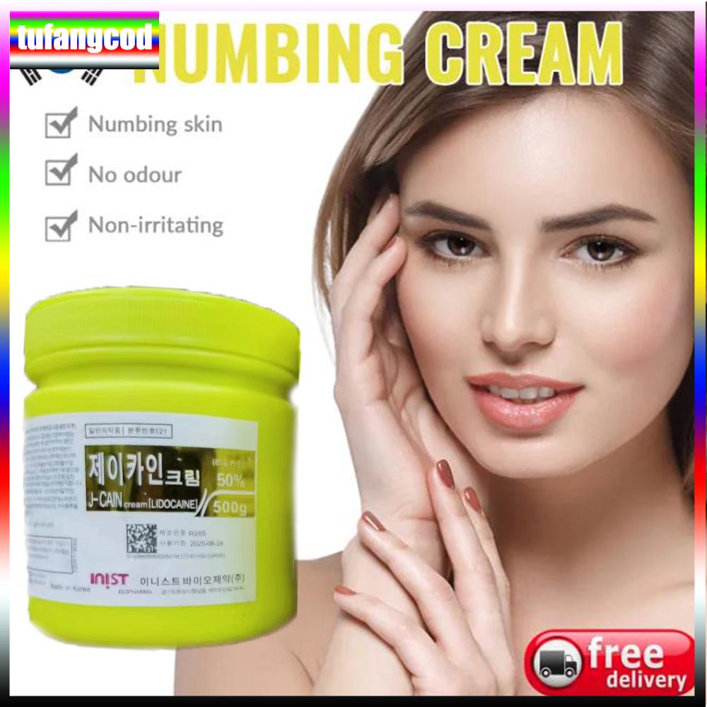 Tufangcod 500 г анестетик для татуировки, быстро вызывающий онемение кожи, 50% желтый крем, полуперманентный