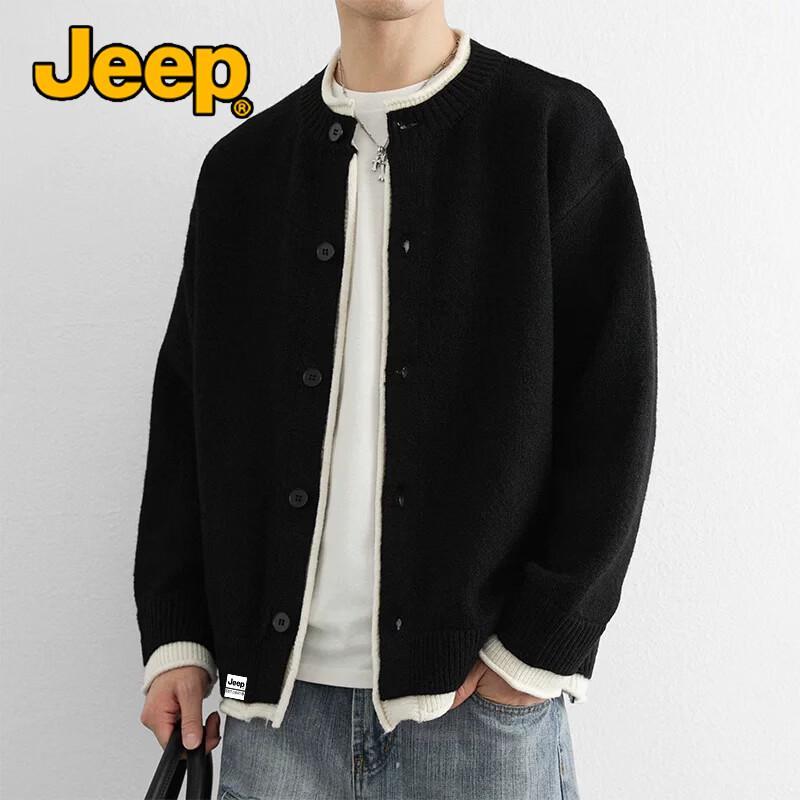 Jeep Мужской минималистичный вязаный кардиган в японском стиле