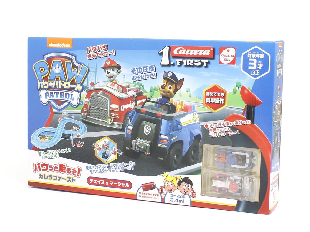 Kyosho Egg Paw Patrol Chase Marshall Carrera First Let's Run! & Men's