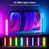 USB LED Light Bars RGB 16 Color Changing TV Backlights Music Sync Ambient Lamp Rhythm Strips for PC Gaming Room Bookshelf Decor