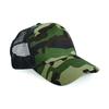 Beechfield Кепка дальнобойщика Snapback с камуфляжным принтом в стиле ретро