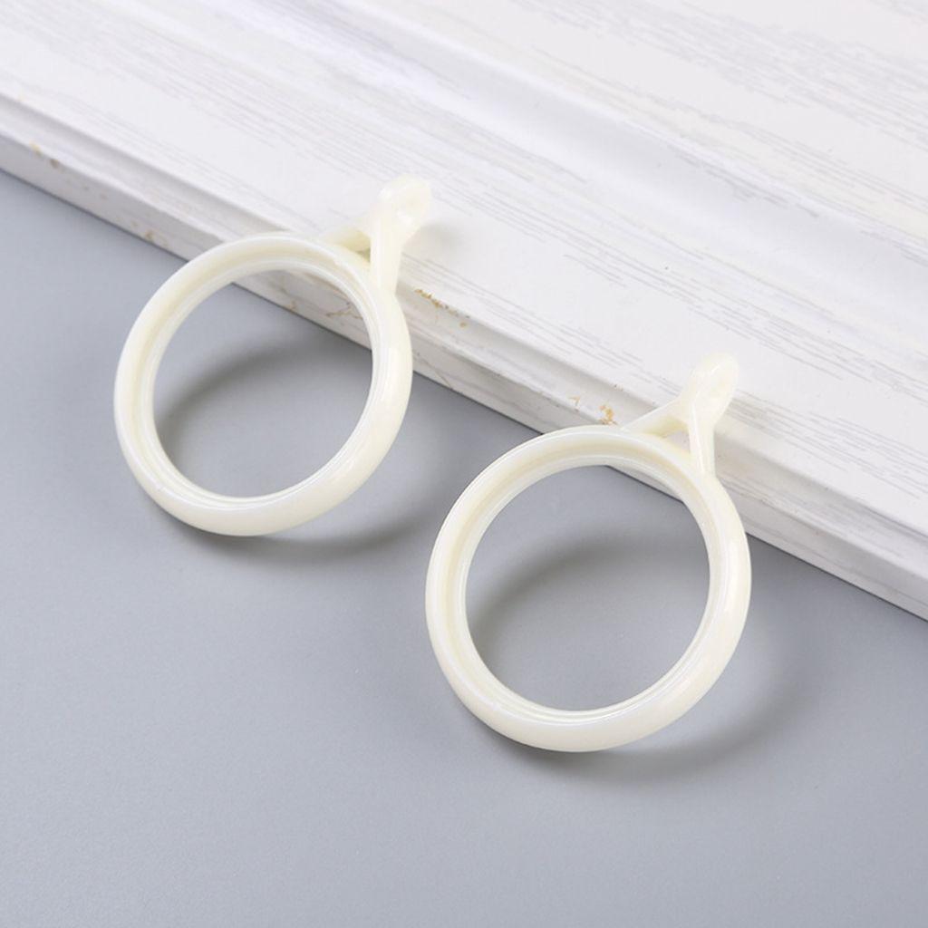 Mute Solid Color Simple Curtain Accessories Roman Rod Clip Hook Curtain Rings Hanging Loop Buckle