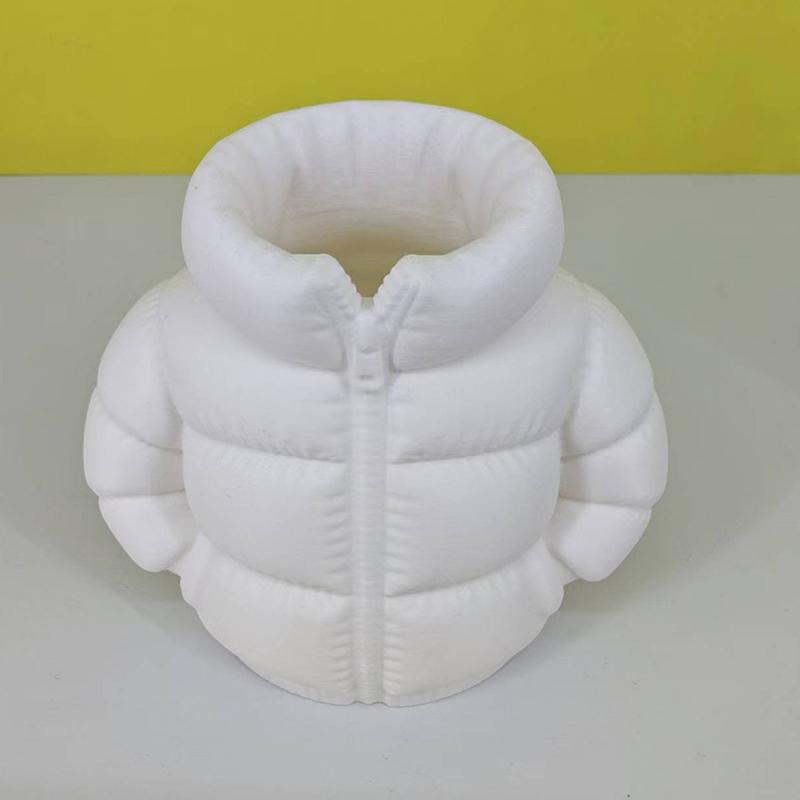 3D Printed Down Jacket Pen Holder Desktop Decor Storage Ornaments Creative Pen Holder Storage 3D Printing Model Figurine