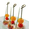 100pcs Household Kitchen & Bar Party Decoration Stick Cocktail Picks Bamboo Knot Skewers Fruit Forks