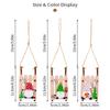 Christmas Tree Hanging Decor Wooden Christmas Sleigh Ornament Wood Gnomes Pendant Home Office Party Diy Christmas Decoration