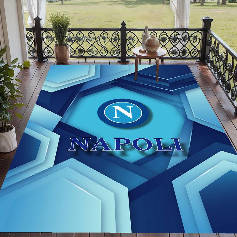 Soft Floor Carpet Napoli FC Pattern Area Rug Decorative Mat For Home Room Decoration