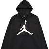 Jordan Флисовая спортивная тренировочная толстовка Jump Man с логотипом, мужские топы черного цвета BQ9236-010