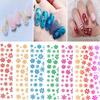 1/2Pcs Colorful Snowflake Nail Art Sticker Self Adhesive DIY Home Salon Winter Christmas Snowflake Women