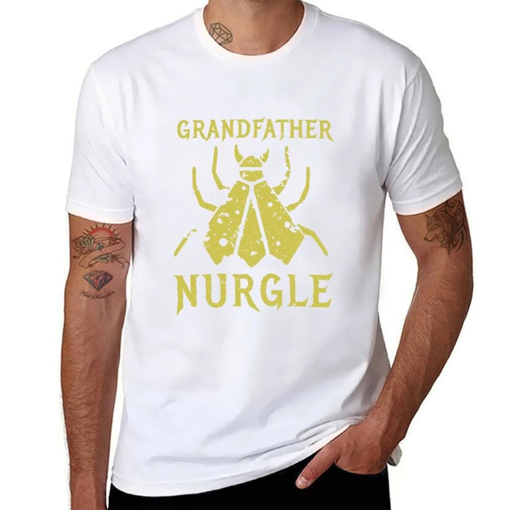 Papa Nurgle Fly T-Shirt oversized graphic tee plain anime stuff vintage clothes t shirts for men