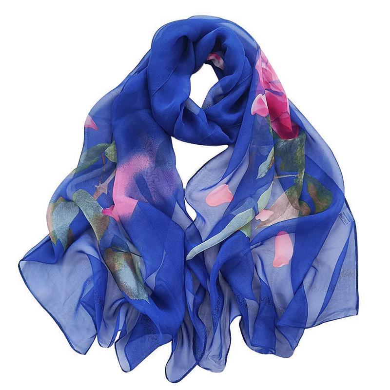 Fashion Chiffon Leopard Print Design Women Silk Scarf Shawl Elegant Headscarf Bandage Hijabs Muslim Wrap Scarves