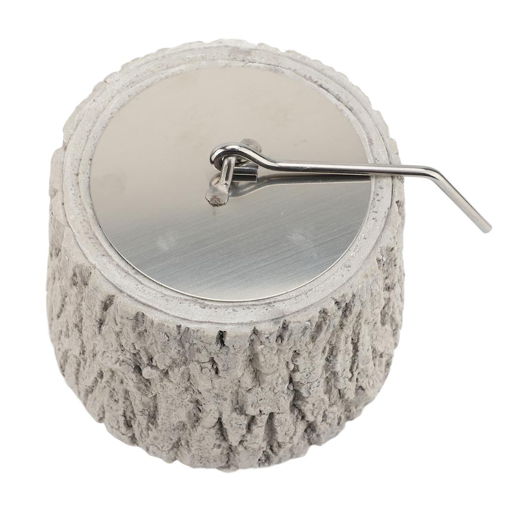 Настольная чаша для костра из керамики и металла, безопасная бездымная переносная настольная чаша для костра для барбекю на открытом воздухе