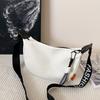 Spacious Nylon Canvas Bag Women Fall Winter New Trend Fashion Versatile Solid Color Crossbody Bag Crescent Moon Bag