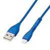 Elecom USB-A To Lightning Cable MFi Certified Easy Grip 1.0m Blue MPA-UALPSE10BU