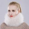 Новый шарф из натурального лисьего меха, меховые повязки на голову, женские зимние кольца, шарфы из лисьего меха, роскошные утеплители для шеи, хорошие эластичные глушители из 100% натурального меха