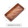 Walnut Plate Solid Wood Round Dessert Plate Creative Japanese Tableware Stackable Dessert Wooden Tray Tea Tray Tea Tray