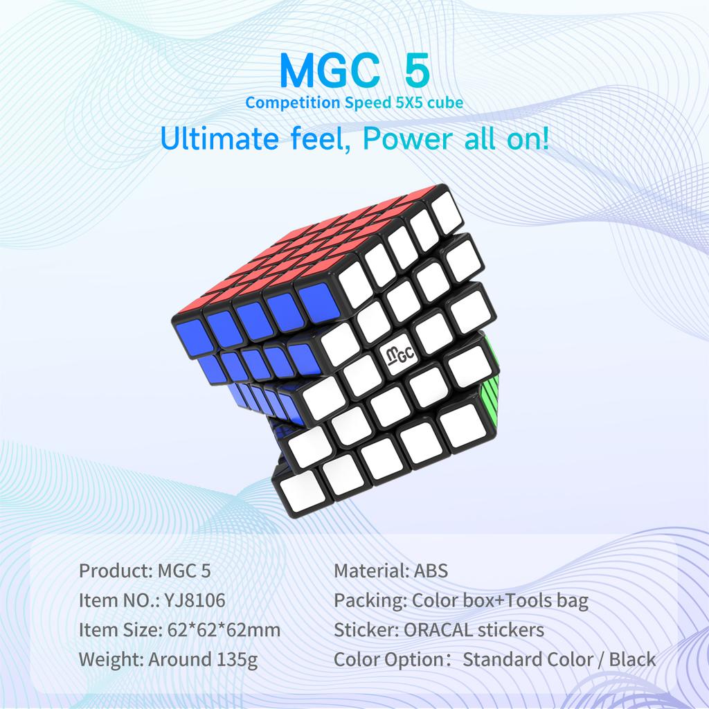 Нетоксичный Yj Mgc 5x5x5 Магнитный Кубик Рубика Соревновательный Образовательные Игрушки 5x5 Скоростной Головоломка Кубик Cubo Magico Подарок для Детей