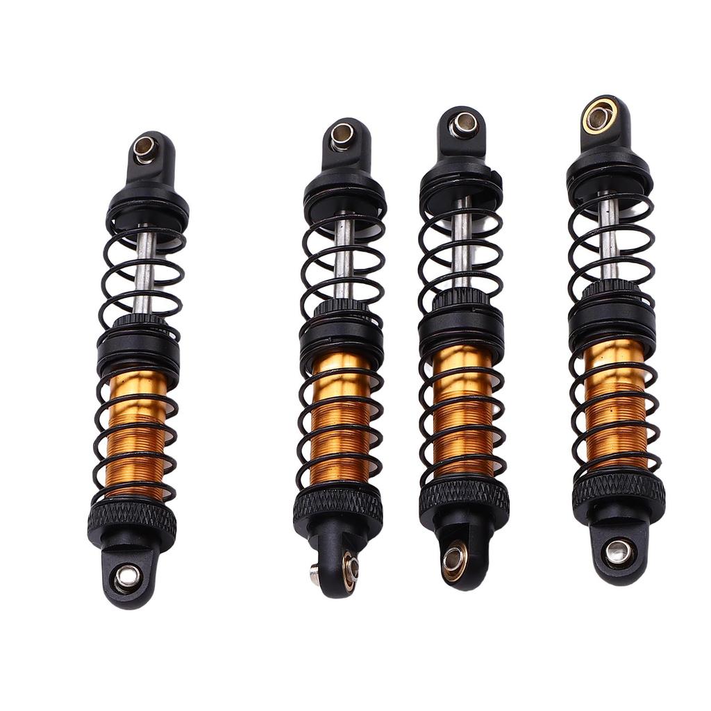 4PCS RC Metal Shock Absorber Dampers Double Section Spring Alloy 1 10 Scale RC Car Shock Absorber Gold