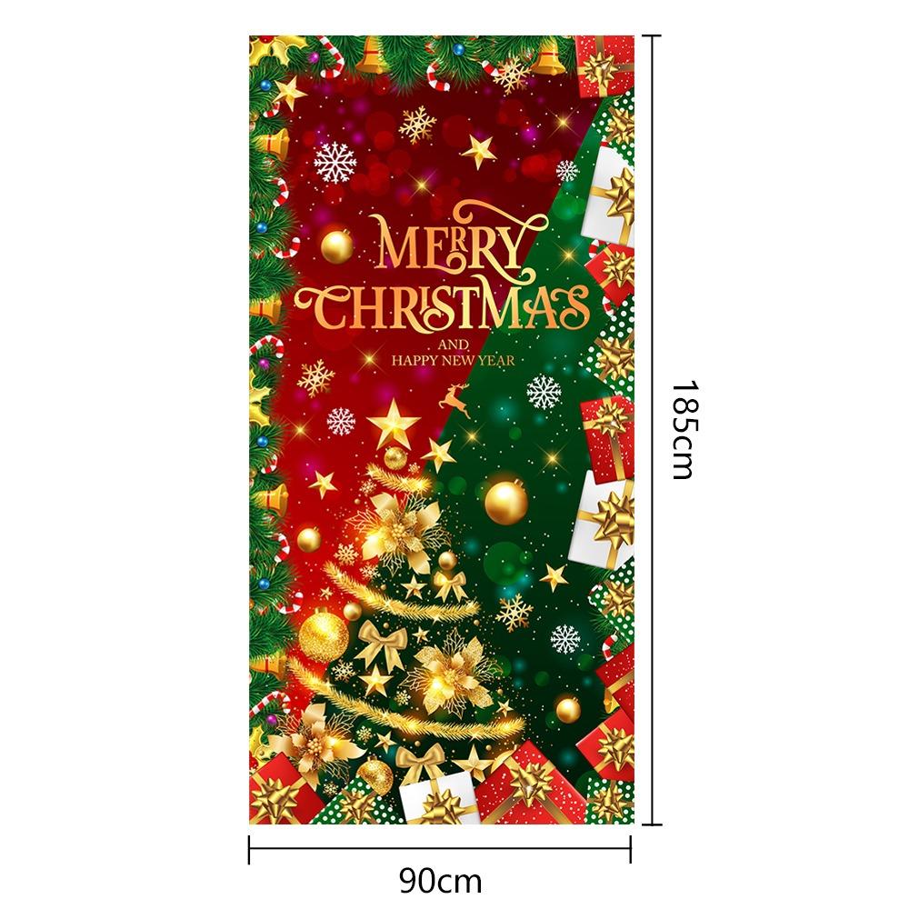 DIY Accessories Christmas Door Cover Multi Scene Window Sign Banners New Xmas Ornament  Christmas