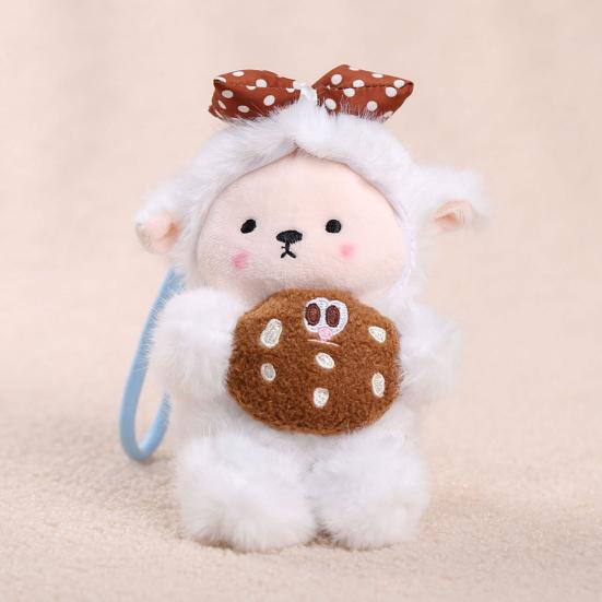 Penguin Sheep Design Plush Doll Keychain Pendant Soft Portable Mini Doll Hanging Ornament Bag