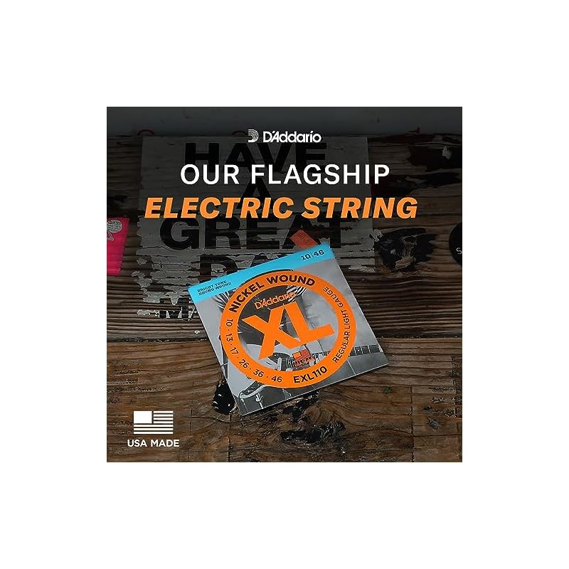 Струны D'Addario для электрогитары, XL Никелированные, .010-.046, Regular Light, Упаковка 25 шт., Оптовая упаковка EXL110-B25 [Официальный японский товар]