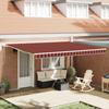 VidaXL Automatic Retractable Awning Orange and Brown 450x350 Cm 3331083