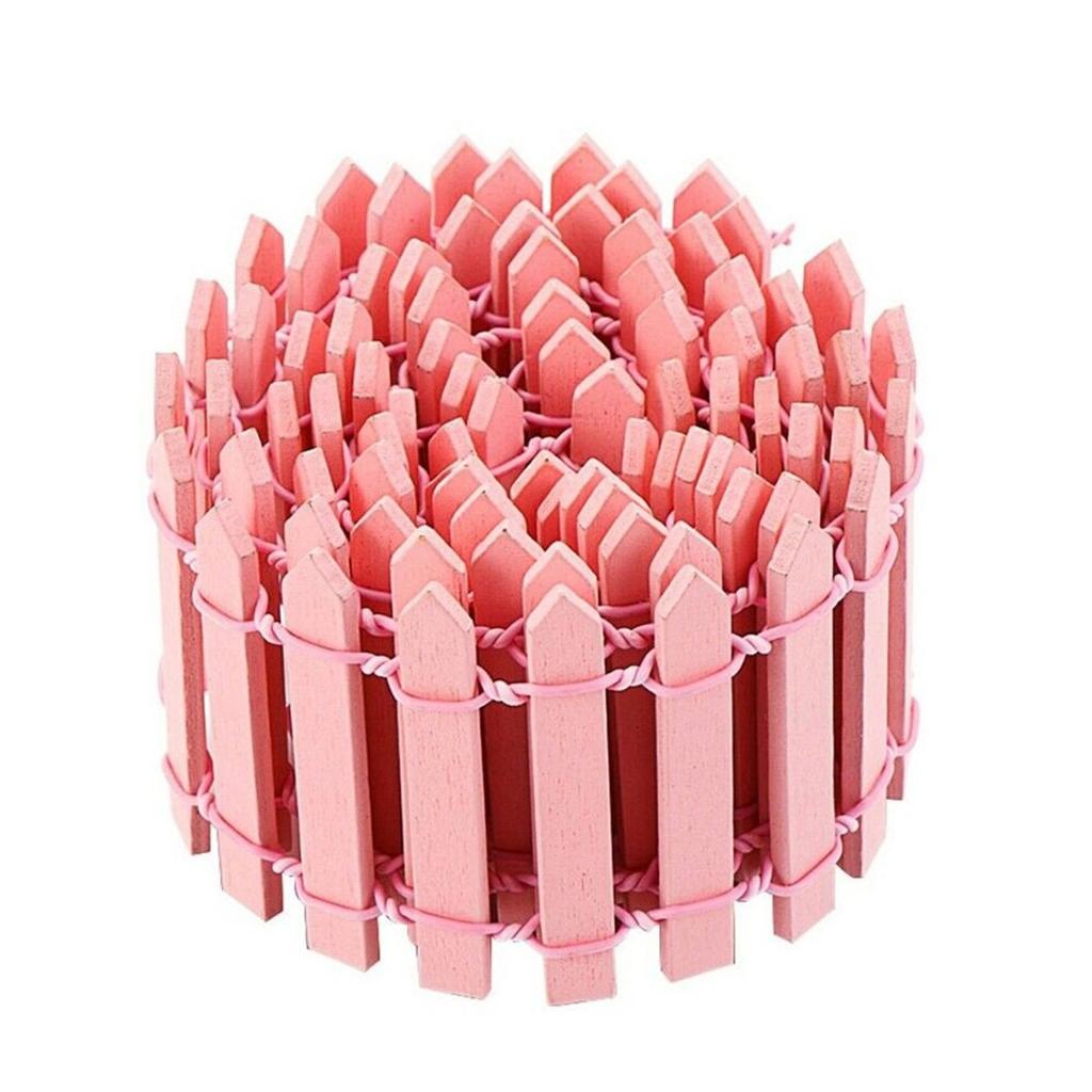 5*100 см Мини Деревянная Творческая Имитация Маленький Забор Домашний Сад DIY Украшения Ландшафтный Сказочный Сад Фигурки Миниатюры Ремесла