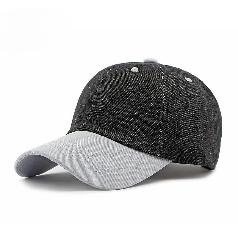 Vintage Denim Patchwork Baseball Cap Women Men Summer Soft Top Sun Hat Breathable Outdoor Peaked Cap Korean Fashion Casual Dad Hat