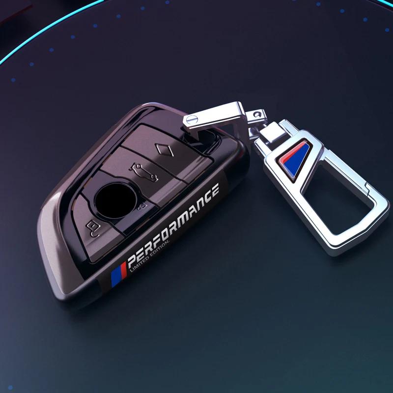 BBKJ7 PC plating Car Remote Key Case Cover Shell Fob For BMW X1 X3 X4 X5 X6 F15 F16 G30 G20 3 5 7 Series G01 G02 G05 G11 G32 F48 F39