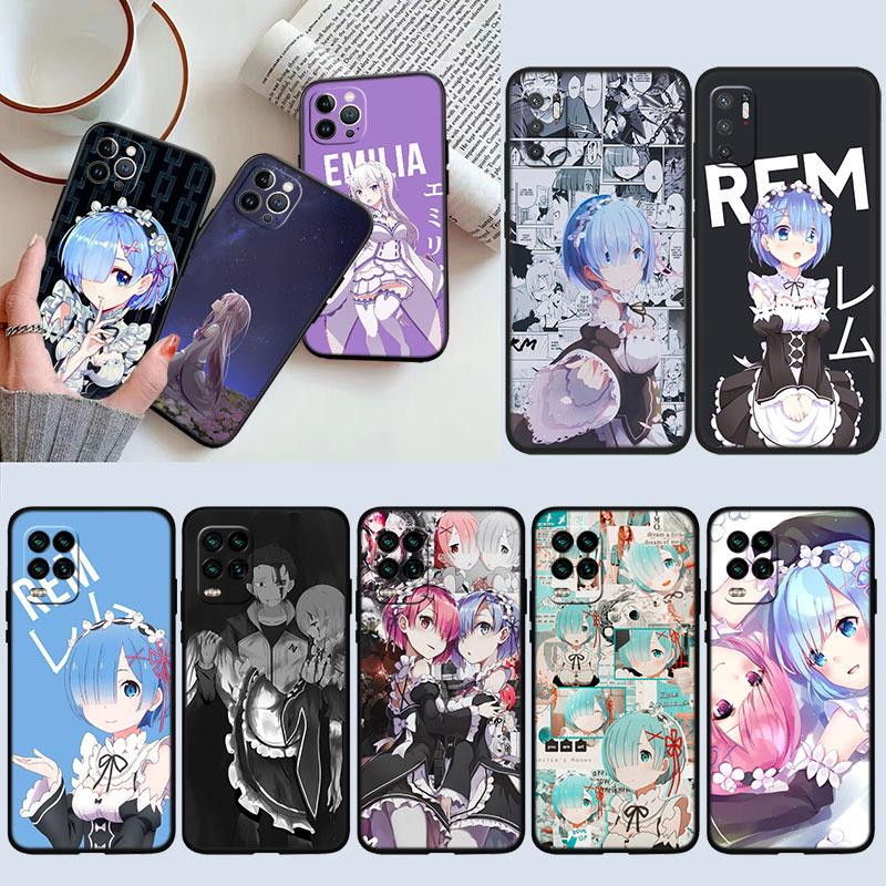 Чехол для телефона IK26 Emilia Ram Rem для Samsung Galaxy M06 M15 M16 M35 M55 M56 A36 A42 A50 A50S A51 A52 A32 A33 A05 A05S A06 A16 A20