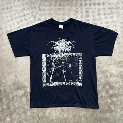 Винтажная футболка Darkthrone Under A Funeral Moon Taakeferd 1993 года, репринт, унисекс