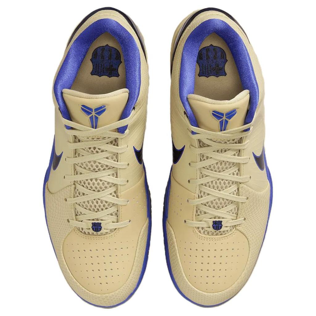 ФК Барселона x Nike Kobe 4 Protro Гостевой комплект Мужские кроссовки Золотой Командно-золотой Персидско-фиолетовый IM2532-701