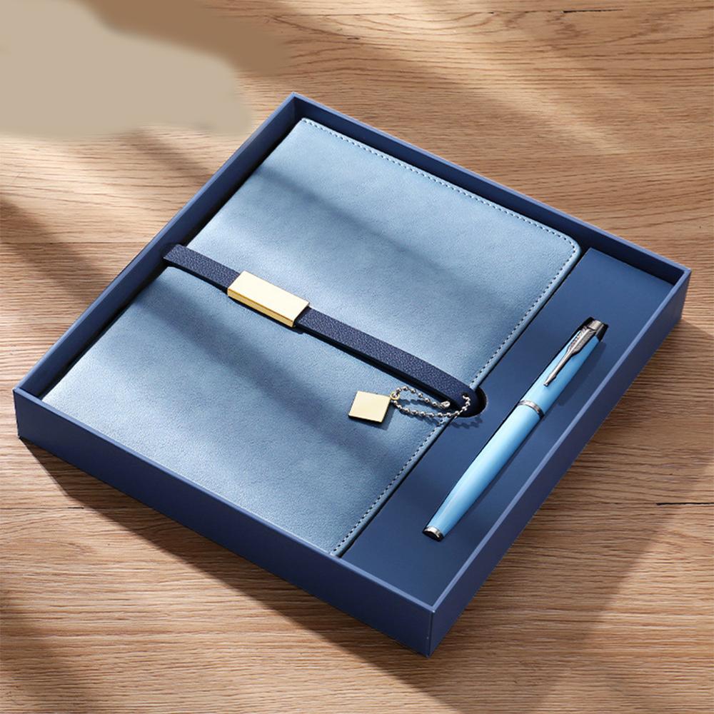 (Логотип можно выгравировать) Деловой блокнот А5 с пряжкой, студенческий блокнот, блокнот для записей встреч с подарочной коробкой, ежедневник, предметный блокнот