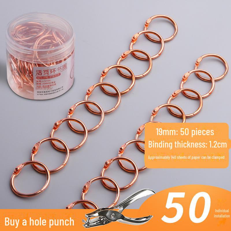 Кольца для переплета из металла цвета розового золота для альбомов своими руками