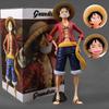 28 см Аниме Фигурка One Piece Уверенный Улыбающийся Луффи Три Формы Сменное Лицо Фигурка Действия Кукла ПВХ Модель Игрушки Коллекция Подарки
