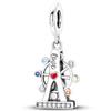 925 Sterling Silver Ferris Wheel Lipstick Eyeshadow Charms Bead Fit 925 Originals Bracelets Valentine's Day Jewelry Gift
