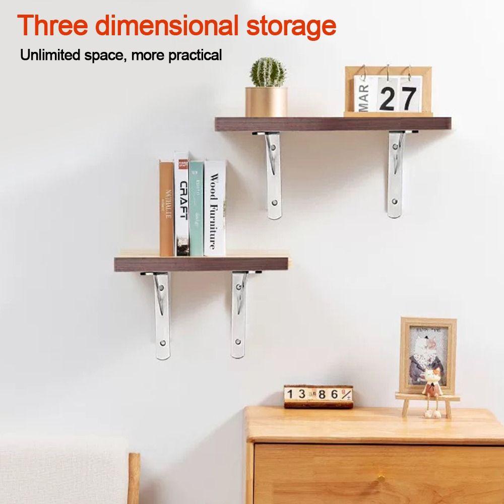 Right Angle Shelf Bracket Stainless Steel Triangle Shelf New Wall Mount Rack Support