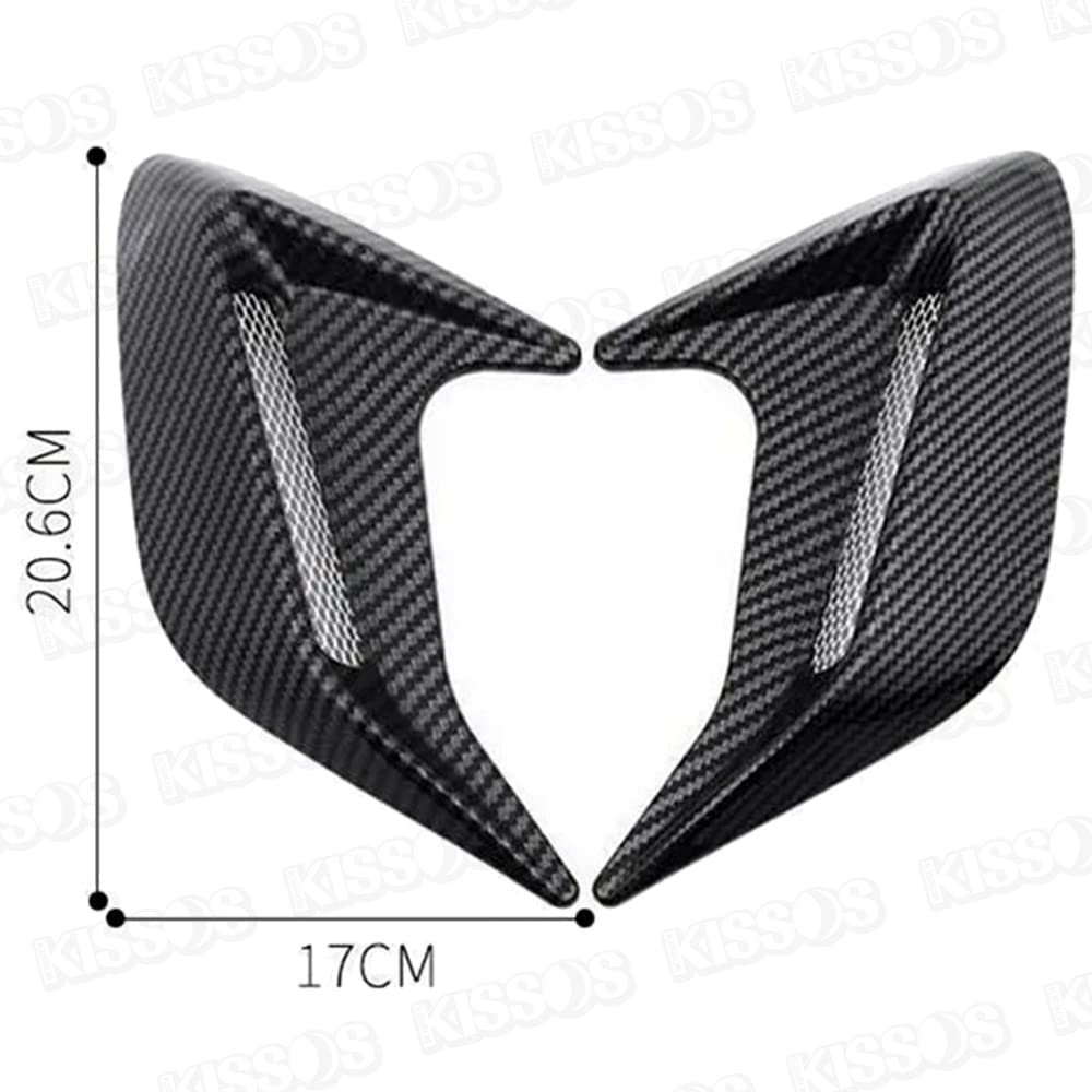 Автомобильный муляж воздухозаборника крыла капота Аэро Кастом Тюнинг Карбоновый стиль Универсальный комплект из 2 штук