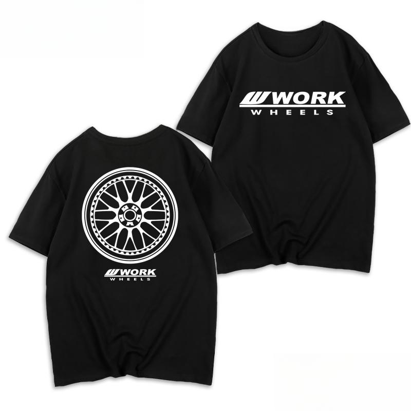 Fashion 2026 Summer New Multipiece Forged Wheel Logo Printed Graphic Tshirts for Both Unisex and Unisex Highquality Streetwear
