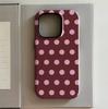 Роскошный Чехол для телефона Ins Berry Dot Hot для iPhone 17 16 15 14 13 12 11 X XS XR XSMAX 7 8 Air Pro Max Plus Роскошная Двухслойная Крышка