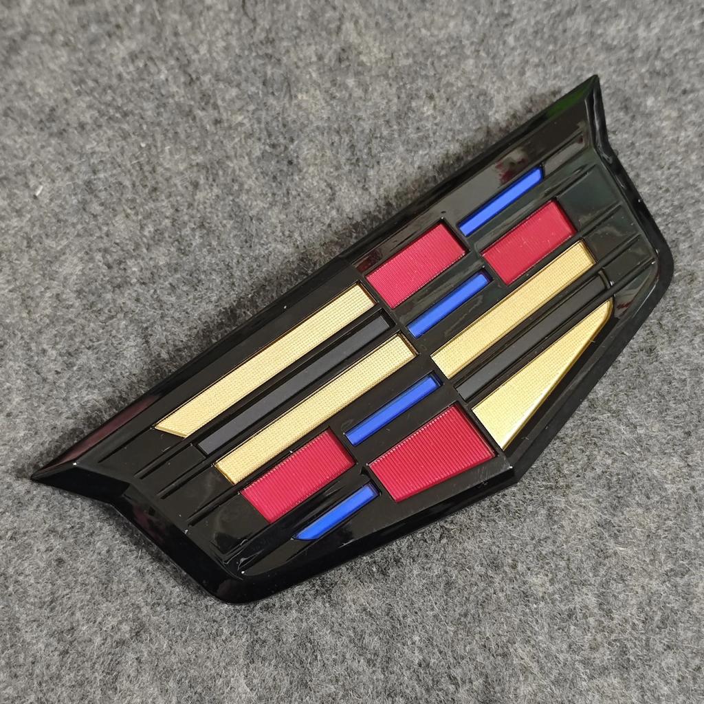 AABHY1 Metal New Car Front Hood Grille Emblem Rear Trunk Badge Cover for Cadillac CT4 CT5 XT5 XT6 XTS ATS-L Sticker Accessories