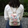 2025 года Этнический вышитый холщовый рюкзак: Универсальная женская сумка для путешествий и на каждый день
