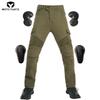 Four Seasons Elastic Cowboy Army Green Racing Pants Riding Pants Men's Motorcycle Anti Fall Rider Equipment