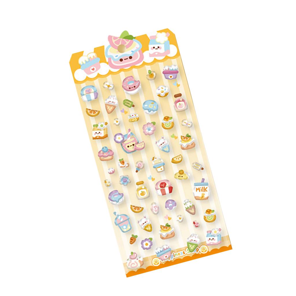 Мультфильм 3D наклейки Водостойкие животные бабочка наклейка для планировщика пенал телефон чехол бутылка для воды скейтборды